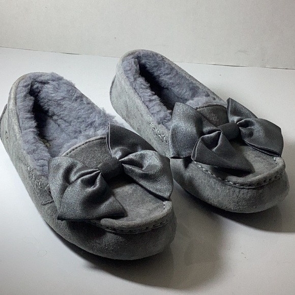 UGG Clara Glam Bow Slip on Grey - Picture 7 of 12